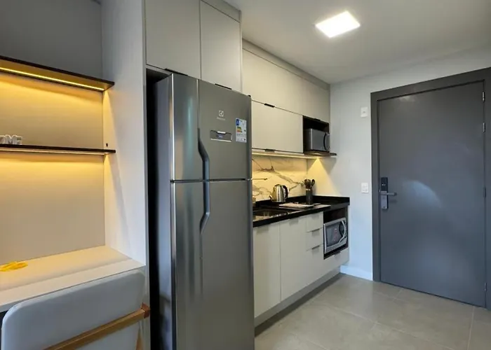 Studio De Luxo Com Vista, Piscina E Academia